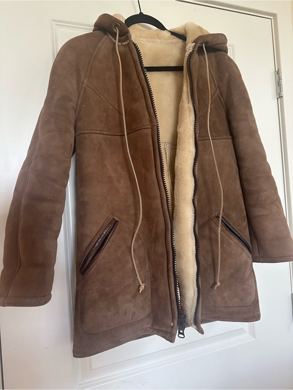 Women French Creek coat 100% genuine, Sherlyn, sheepskin